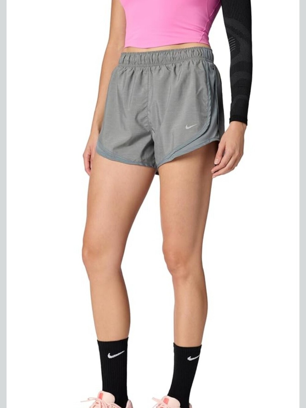 NIKE Women's Tempo Dri-fit Mid-Rise Brief-Lined Running Shorts